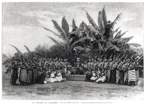 Kral Toffa (r.1874-1908) ve Sarayı, Dahomey, 1892 by French School