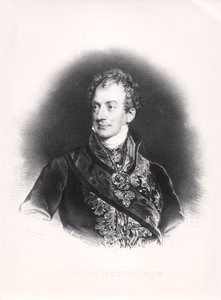 Klemens Wenzel Nepomuk Lothar (1773-1859) Metternich-Winneburg Prensi, 1815 dolayları by French School
