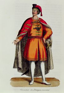 Macar Şövalyesi Devrilmiş Ejderha Düzeni, Pierre Helyot (1660-1716), 1842 tarafından yazılan Histoire et Costumes des Ordres Monastiques