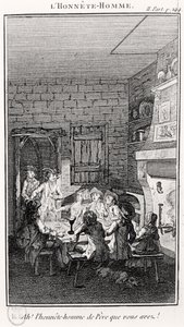Dürüst Adam (gravür) by French School