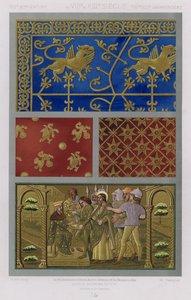 Kumaşların Süsü: VIII. XIII. Yüzyıl, du VIIIe au XIIIe Siecle, VIIItes XIIItes Jahrhunder (renkli lito) by French School