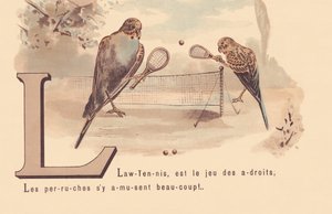 L: Çim Tenisi, akıllıların oyunudur; Muhabbet kuşları çok eğleniyor! by French School