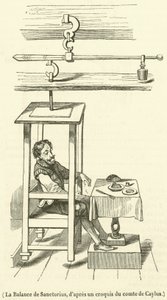 La Balance de Sanctorius (gravür) by French School