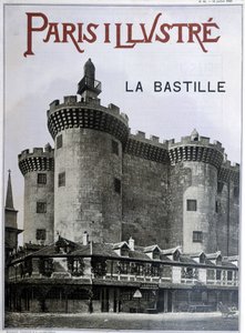 La Bastille. 13 Temmuz 1889 tarihli “Paris şanlı” gazetesinin kapağı. by French School