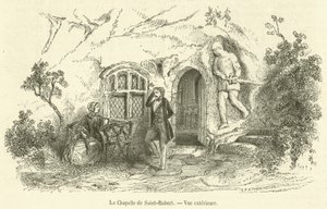 Saint-Robert Şapeli, Dış Görünüm (gravür) by French School