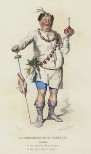 Ziyafet Kınama (renkli gravür) by French School
