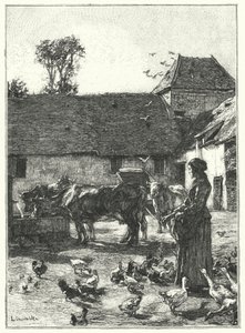 Çiftlik (gravür) by French School