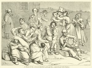 Madhouse (gravür) by French School