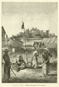 La Police Au Tonein (gravür) by French School
