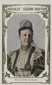 La Reine de Suede (renkli fotoğraf) by French School