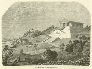 Valhalla, Dış görünüm (gravür) by French School