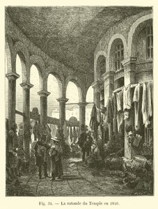 1840 yılında Tapınağın rotunda by French School