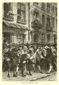 Rue Quincampoix by French School