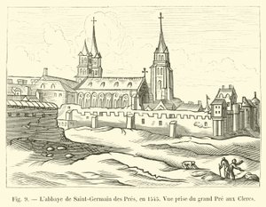 Labbaye de Saint-Germain des Pres, 1545