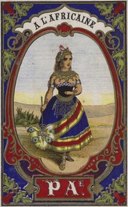 Afrika ipliği için etiket by French School