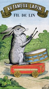 Au Fameux Lapin marka keten ipliği için etiket by French School