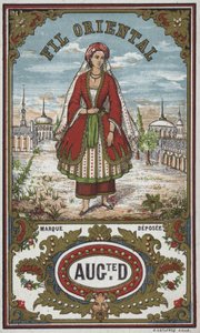 Oryantal iplik için etiket by French School
