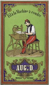 Dikiş Makinesi ipliği etiketi by French School