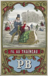 Kızak ipliği etiketi by French School