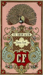 Ekstra güçlü keten ipliği için etiket by French School