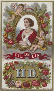 Keten ipliği için etiket by French School