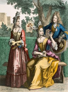 Bayan Resmi Günlük Elbiseler, 1690 by French School