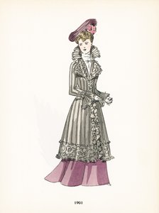 Bayan modası, 1901 by French School