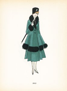 Bayan modası, 1913 by French School