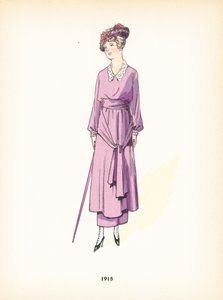 Bayan modası, 1915 by French School