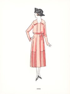 Bayan modası, 1918 by French School