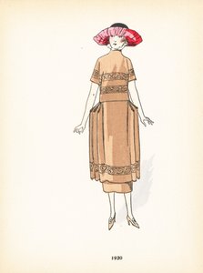Bayan modası, 1920 by French School