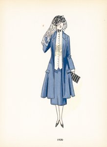 Bayan modası, 1920 by French School