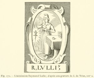 Simyacı Raymond Lully (gravür) by French School