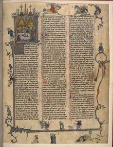 Lancelot-Grail (Düzyazı Vulgate Döngüsü), MS 10294/1 f.1dr#39;yi ekleyin by French School