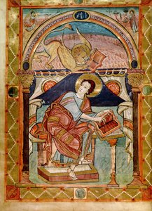 Lat 8850 f.81v St. Mark, Fransızca, Charlemagne Mahkeme Okulu