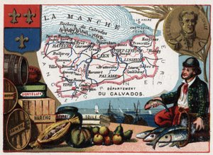 Le Calvados (14) Basse Normandiya (Aşağı Normandiya), Fransa. Jules Sebastien Cesar Dumont d