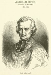 Kardinal de Cheverus, Bordeaux Başpiskoposu (gravür) by French School