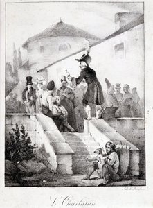 Le Charlatan (mucize ürün satıcısı) by French School