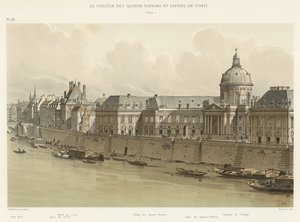 College des Quatre-Nations ve Hôtel de Conti, 1689 by French School