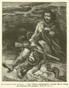 Le Coureur Des Jungles (gravür) by French School