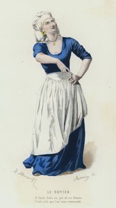 Le Cuvier (renkli gravür) by French School