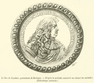 Chaulnes Dükü, Brittany Valisi (gravür) by French School