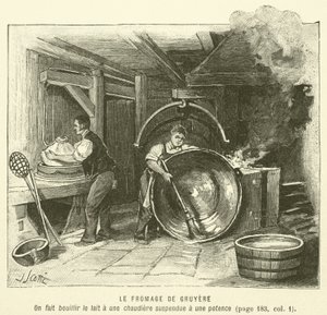 Gruyere Peyniri (gravür) by French School
