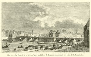 1760 yılında Pont-Neuf, Raguenet