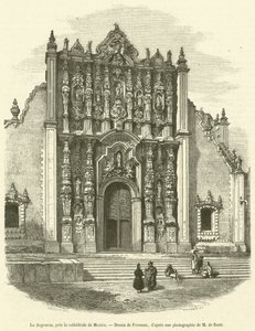 Le Sagrario, pres la katedrale de Meksika (gravür) by French School