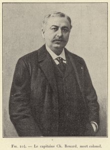 Kaptan Ch Renard, ölü albay (gravür) by French School