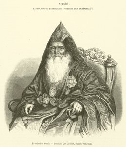 Le catholicos Nerses (gravür) by French School