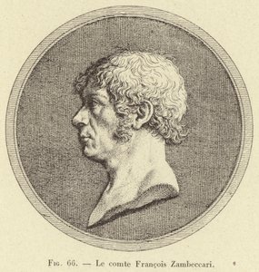 Kont Francois Zambeccari (gravür) by French School