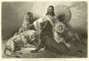 Mahkeme kıyafetleri içinde negus Theodore II (gravür) by French School