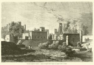 Le palais emperyal bir Gondar (gravür) by French School